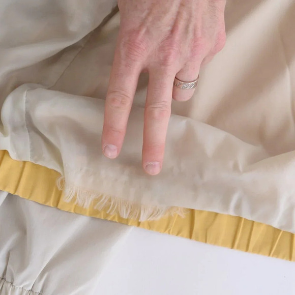 Pine Point Vintage Y2K Tan and Yellow Windbreaker Jacket ~Tan ~Large - Picture 4 of 16